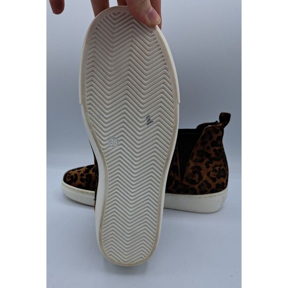Miz Mooz New York Laurent High-Top Slip-On Sneakers Brown & Black Cheeta 36 - Picture 13 of 15